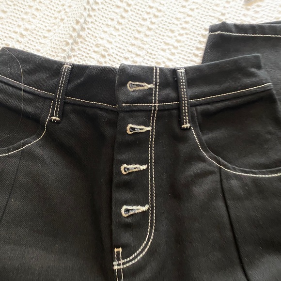 Top shop wide button black jeans - Picture 7 of 11